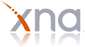The logo of Microsoft's XNA platform, a framework for writing games in .NET