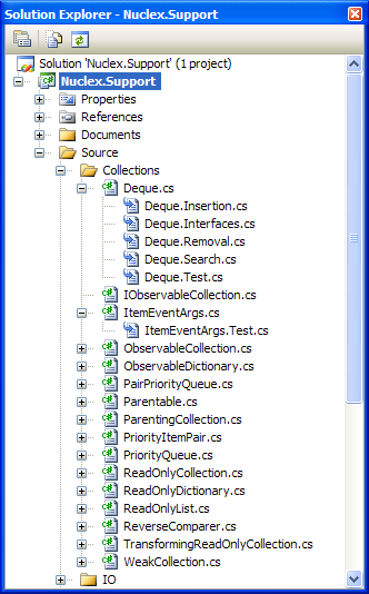 Image showing custom files appearing as a sub-elements of their related parents