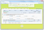 The main screen of wTorrent showing an overview of downloading torrents