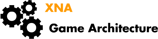 Logo of the XNA Game Game Architecture tutorial series, three interlocked gears